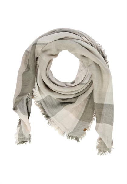 Schal aus einem Baumwollmix shadow khaki
