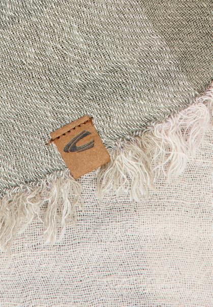 Schal aus einem Baumwollmix shadow khaki