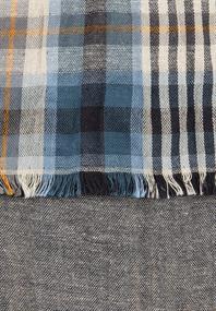 Schal aus reiner Baumwolle asphalt