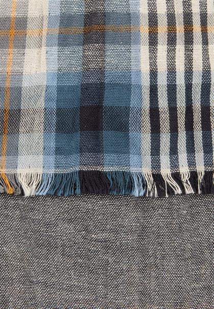 Schal aus reiner Baumwolle asphalt