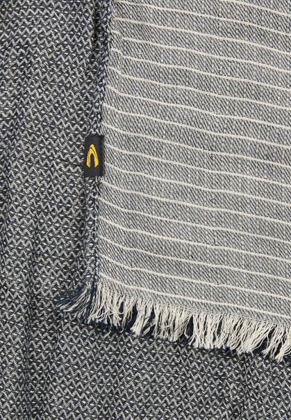 Schal aus reiner Baumwolle dark navy