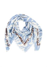 Schal mit Allover Print soft blue