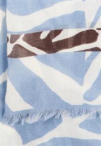 Schal mit Allover Print soft blue