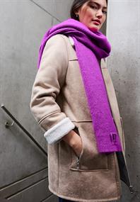 Schal mit Badge floral pink