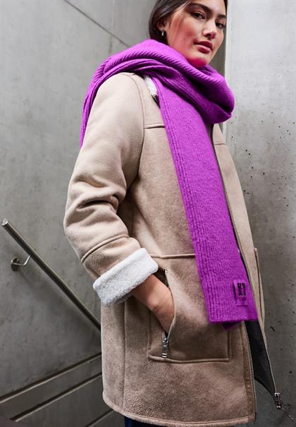 Schal mit Badge floral pink