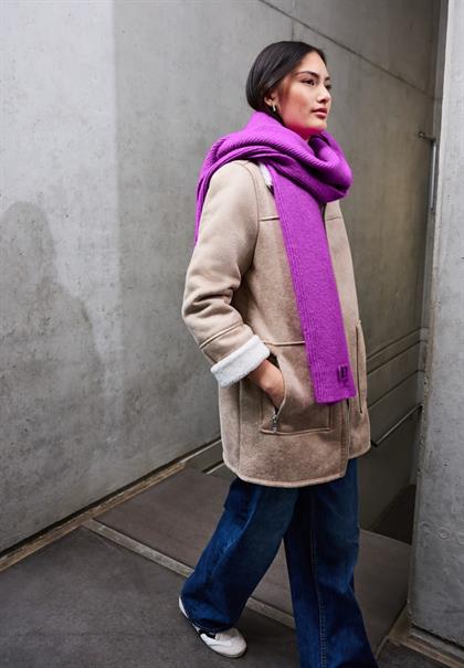 Schal mit Badge floral pink