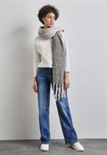 Schal mit Farbverlauf whale tail grey