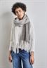 Schal mit Farbverlauf whale tail grey