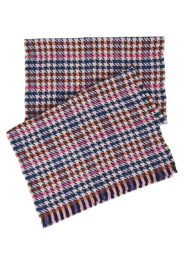 Street One Damen Accessoires Schal mit Hahnentrittmuster rosa bequem online  kaufen bei
