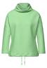Schalkragen Strukturshirt gleam green