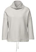 Schalkragen Strukturshirt heather grey