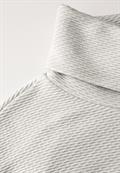 Schalkragen Strukturshirt heather grey