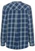Schlupfbluse aus reiner Baumwolle check blue