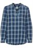 Schlupfbluse aus reiner Baumwolle check blue