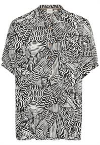 Schlupfbluse mit Allover Print aop