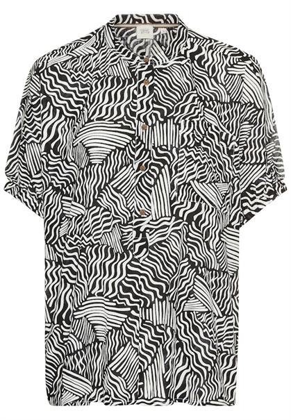 Schlupfbluse mit Allover Print aop