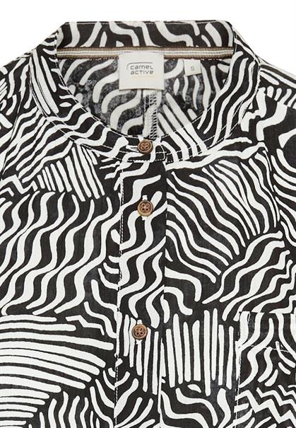 Schlupfbluse mit Allover Print aop