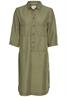 Schlupfkleid mit Hemdkragen olive