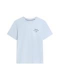 SCRIPT STACK REGULAR TEE breezy blue