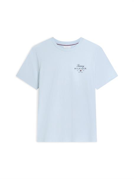 SCRIPT STACK REGULAR TEE breezy blue