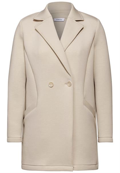Scuba-Mantel desert beige melange