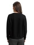 Scuba Sweatshirt mit Strasssteinen deep black