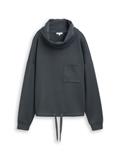 Scuba Sweatshirt mit Wasserfallkragen darkest olive