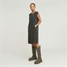 Seam detail overdyed loose dress wmn dk black gd