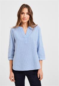 Seersucker Bluse blouse blue