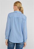 Seersucker Bluse original blue