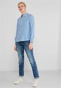 Seersucker Bluse original blue