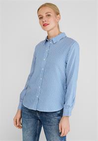 Seersucker Bluse original blue