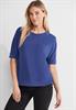 Seiden Look T-Shirt intense royal blue