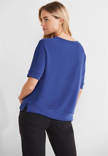 Seiden Look T-Shirt intense royal blue