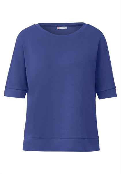 Seiden Look T-Shirt intense royal blue