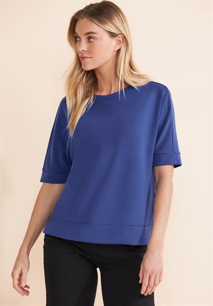 Seiden Look T-Shirt intense royal blue