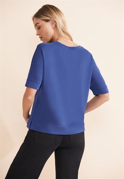 Seiden Look T-Shirt intense royal blue