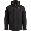 Semi long jacket SUCCESSOR Soft Shell black onyx