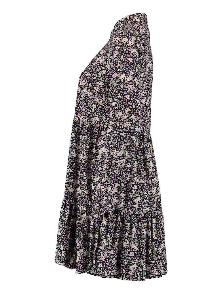 Hailys Damen Kleid SH V DR La44rissa 6146 navy flower bequem online kaufen  bei