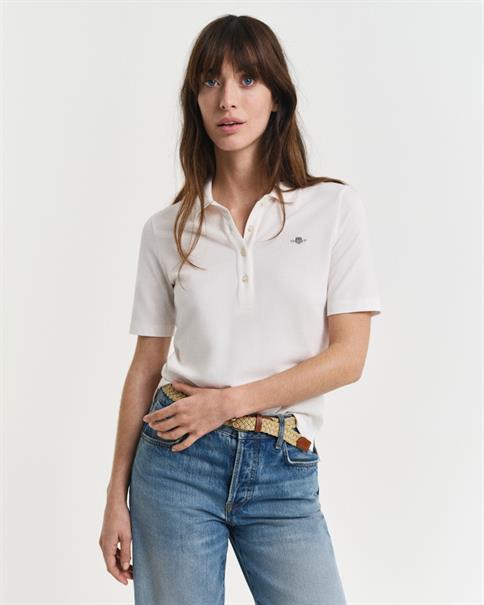 Shield Piqué Poloshirt eggshell