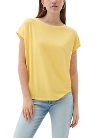 Shirt aus Lyocellmix gelb