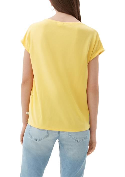 shirt-aus-lyocellmix-gelb