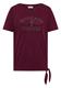 Shirt im Ausbrenner-Look mit Wording sweet grape red