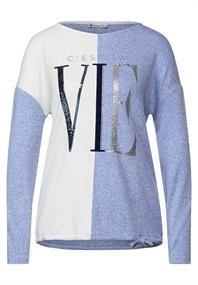 Shirt im Colour Block dazzling blue melange