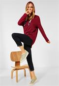 Shirt im Hoodie Style copper brown