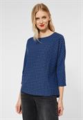 Shirt im Jacquard Muster dazzling blue