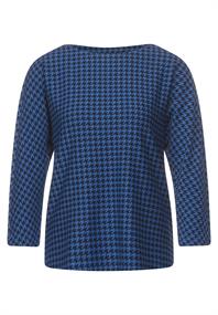 Shirt im Jacquard Muster dazzling blue