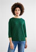 Shirt im Leo Dessin dark brisk green