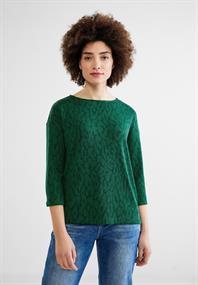 Shirt im Leo Dessin dark brisk green