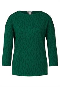 Shirt im Leo Dessin dark brisk green